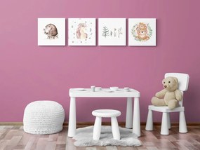 Set di quadri – Animali in tonalità tenui