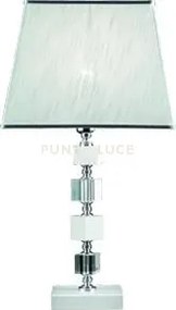 Lume/g livia lume 1 luce bianco- trasparente e cromo attacco e27 co...