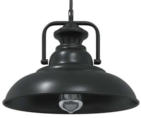Lampada A Sospensione E27 Nero Ø31 Cm İn Metallo /