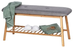 Scarpiera in bambù con panca in colore naturale Bahari - Wenko