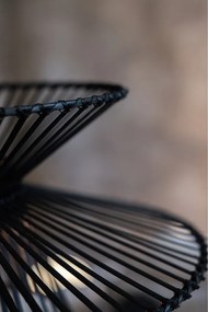 Lampada a sospensione nera con paralume in bambù ø 57 cm Duplici - Markslöjd