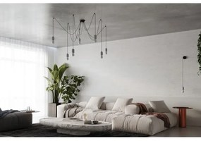 Sollux SL.1161 - Lampadario a sospensione con filo NESO 5xE27/15W/230V ragno calcestruzzo