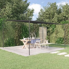 Gazebo Antracite 4x4 M 180 G/m² Tessuto E Acciaio /