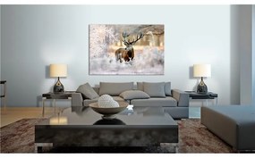 Quadro Deer in the Cold  Colore Beige, Dimensioni e Misure 120x80