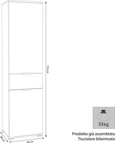 PIPPO - armadio con 2 ante e un cassetto