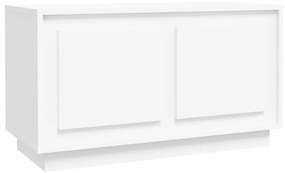Mobile porta tv bianco 80x35x45 cm in legno multistrato