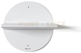 Consolle mensola moderna pois bianco marmo in ferro 30 (18cm di pr...