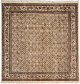Tabriz Tappeto 250 x 250 Beige (Indian) Annodato A Mano