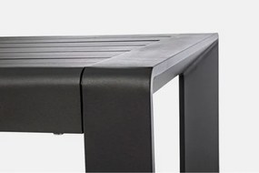 Salotto Angolare Da Esterno In Alluminio Con Cuscini E Tavolino Konnor Antracite Bizzotto