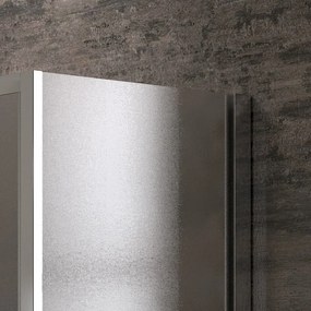 Kamalu - box 100x90 angolare vetro opaco altezza 180cm  k410ns