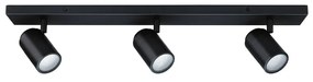 Paulmann - Zyli 3 Plafoniera IP44 Long Dim. Opaco Nero Paulmann