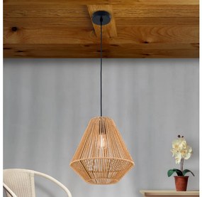 Orion HL 6-1812/1 - Lampadario a sospensione con filo JUNGLE 1xE27/40W/230V diametro 31 cm canapa