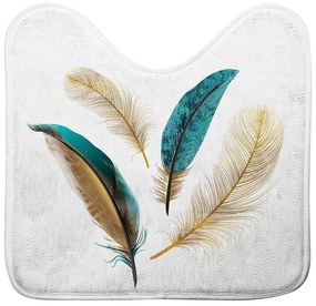 Tappetino per il bagno bianco per WC 45x45 cm Plumiss – douceur d'intérieur