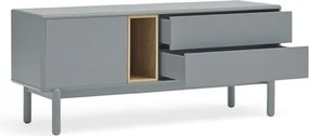 Tavolo TV blu-grigio 140x56 cm Corvo - Teulat