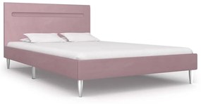 Giroletto con luci led rosa in tessuto 120x200 cm