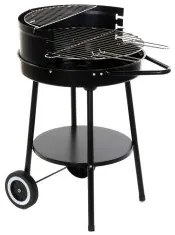 Barbecue a Carboni con Ruote DKD Home Decor Nero Metallo Plastica 59 x 49,5 x 82 cm
