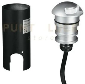 Segnapassi a incasso calpestabile led step silver dc24v 2w 170lm 40...