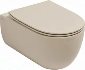 Vaso WC sospeso OLYMPIA CERAMICA best, sedile incluso P 53 x L 36 cm beige