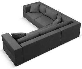 Divano angolare variabile grigio scuro Esther - Milo Casa