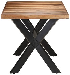 Tavolo da pranzo 160x80x75 cm legno massello con finitura miele
