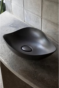 Lavabo da appoggio Ohtake ROCA irregolare in ceramica nero