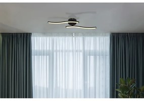 Globo 67178S - Lampadario a plafone LED TYLER LED/12W/230V nero