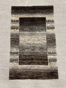 Loribaft Tappeto 60x100 Grigio (Iran) Annodato A Mano