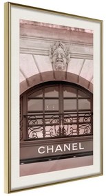 Poster  Chanel  Cornice Quadri Cornice d'oro con passe-partout, Larghezza x Altezza Home decor 20x30