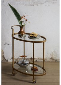 Tavolino da servizio su ruote 35x67 cm Push – WOOOD