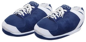 Pantofole sneaker blu K bianca taglia unica