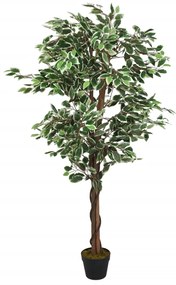 Albero Di Ficus Artificiale 378 Foglie 80 Cm Verde /