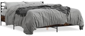 Giroletto Rovere Fumo 160x200 Cm İn Legno Multistrato Metallo /