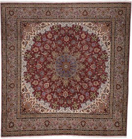 Tabriz Tappeto 210x200 (Iran) Annodato A Mano