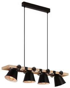 Brilo - Lampadario a sospensione con filo TALLE 4xE27/40W/230V