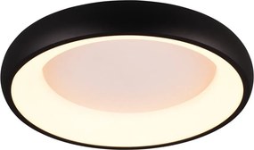 Plafoniera a LED dimmerabile nera Cardona - Trio