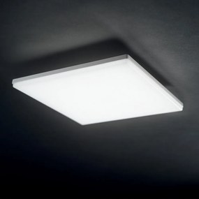 Plafoniera Quadrata Moderna Mib Alluminio-Materie Plastiche Bianco Led 19W 4000K