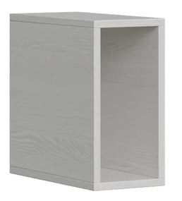 Pensile a giorno e Base Ribalta a terra L.60 H.40 P.39,2 con piedini, Bianco Frassino / L.60 H.20 P.39,2 / L.20 H.60 P.39,2