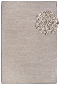 Tappeto beige tessuto a mano in lana 120x170 cm Pradesh Linen White - Elle Decoration