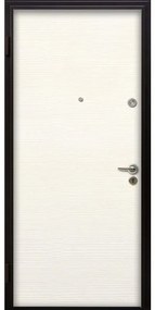 Porta blindata MASTER Keyless L 90 x H 210 cm in MDF avorio/bianco, apertura spingere a destra, falso telaio incluso