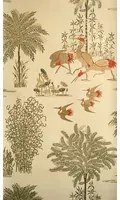 Osborne & Little Carta da parati Jagmandir - Sand/ Gold
