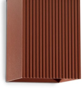 FARO 40568 - Applique SOLE 2xGU10/8W/230V color mattone ondulato quadrato