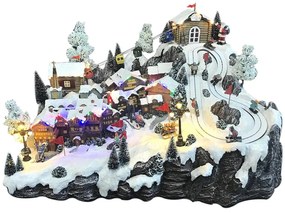 Villaggio di Natale Funivia e pista H 49 cm
