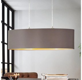 Eglo 55271 - Lampadario a sospensione con filo MASERLO 2xE27/60W/230V marrone