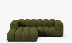 Divano Lupine con chaise longue in bouclé – L230 cm