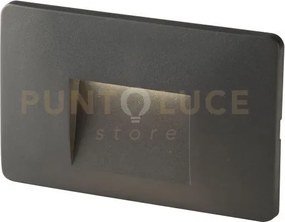 Segnapassi a incasso led breen antracite 3w 300lm cct 3000k / 4000k...