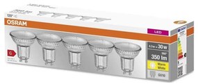 SET 5x Lampadina LED PAR16 GU10/4,3W/230V 2700K 120° - Osram
