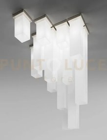 Tubes lampadario a soffitto 15 bianco lucido nickel opaco 15 luci a...