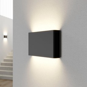 Nowodvorski Lighting Applique Haga, set da 3, grafite, G9, up/down, altezza 15 cm