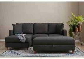 Divano angolare antracite (angolo sinistro) Eva - Balcab Home