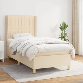 Giroletto A Molle Con Materasso Crema 90x200 Cm İntessuto /